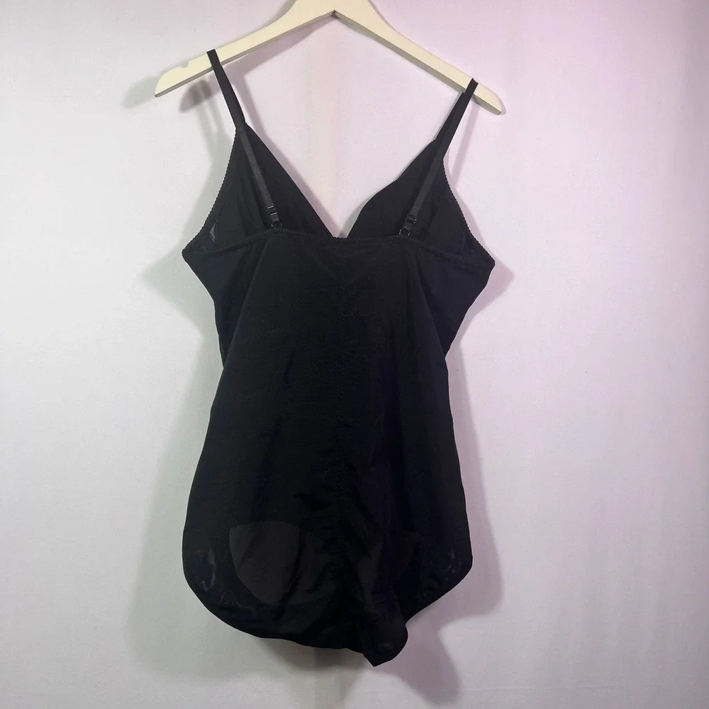 Avidlove Womens Black Shapewear Bodysuit Firm Control Shaper 3XL New With Tags